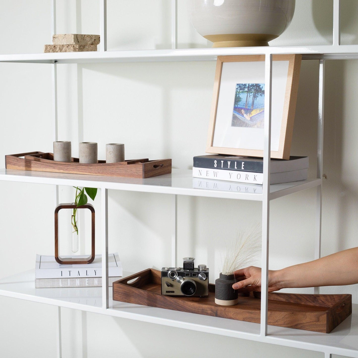 Walnut Serving Tray Set of 3 | Handmade Kitchen & Dining Essentials - Neat Shop