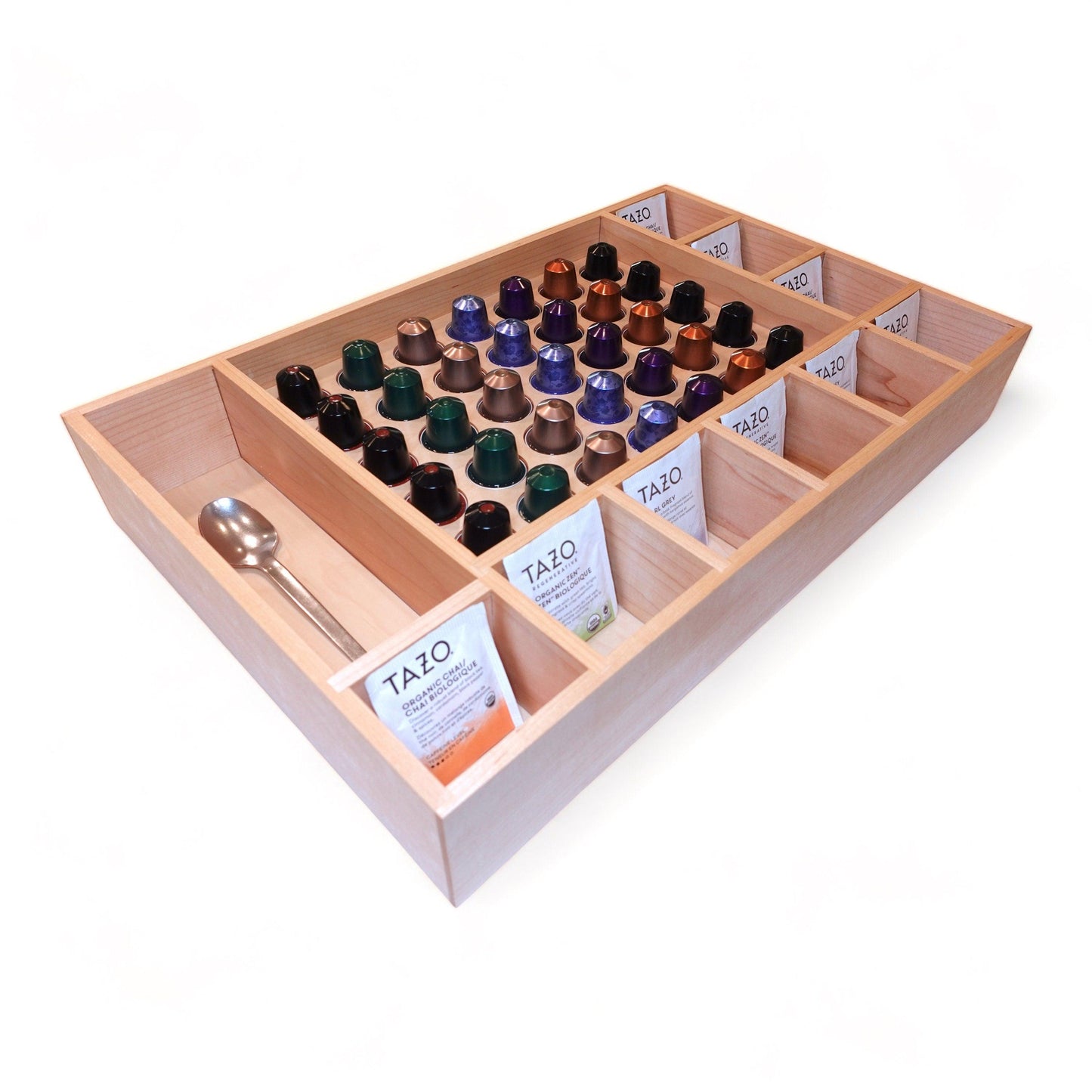 Custom Nespresso & K-Cup Drawer Organizer for Coffee Pods, Tea Bag, Storage - Neat Shop