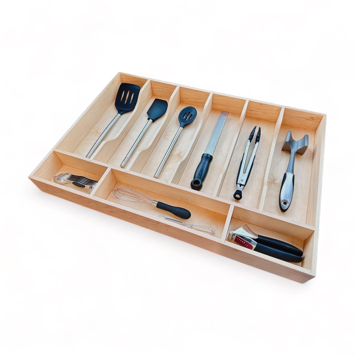 Custom Kitchen Drawer Organizer - Storage for Silverware, Utensils, and Knives - Neat Shop