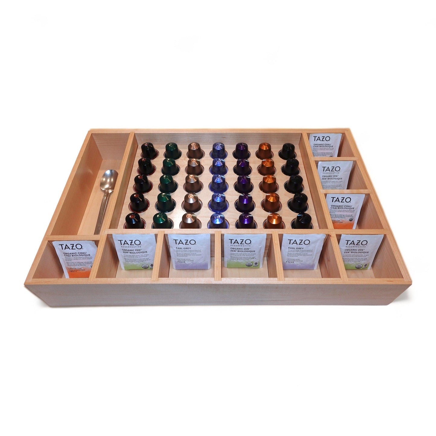 Custom Nespresso & K-Cup Drawer Organizer for Coffee Pods, Tea Bag, Storage - Neat Shop