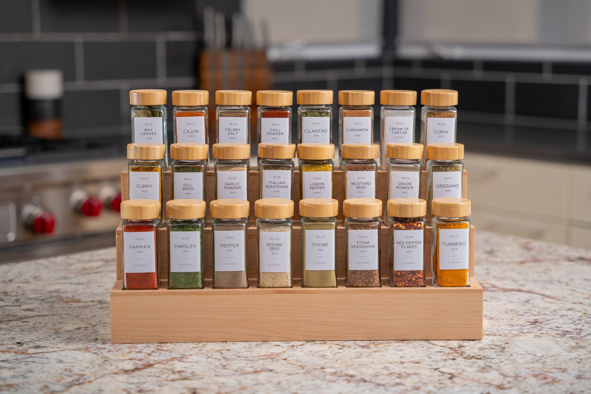 Custom Spice Organizer for Countertops & Upper Cabinets - Neat Shop