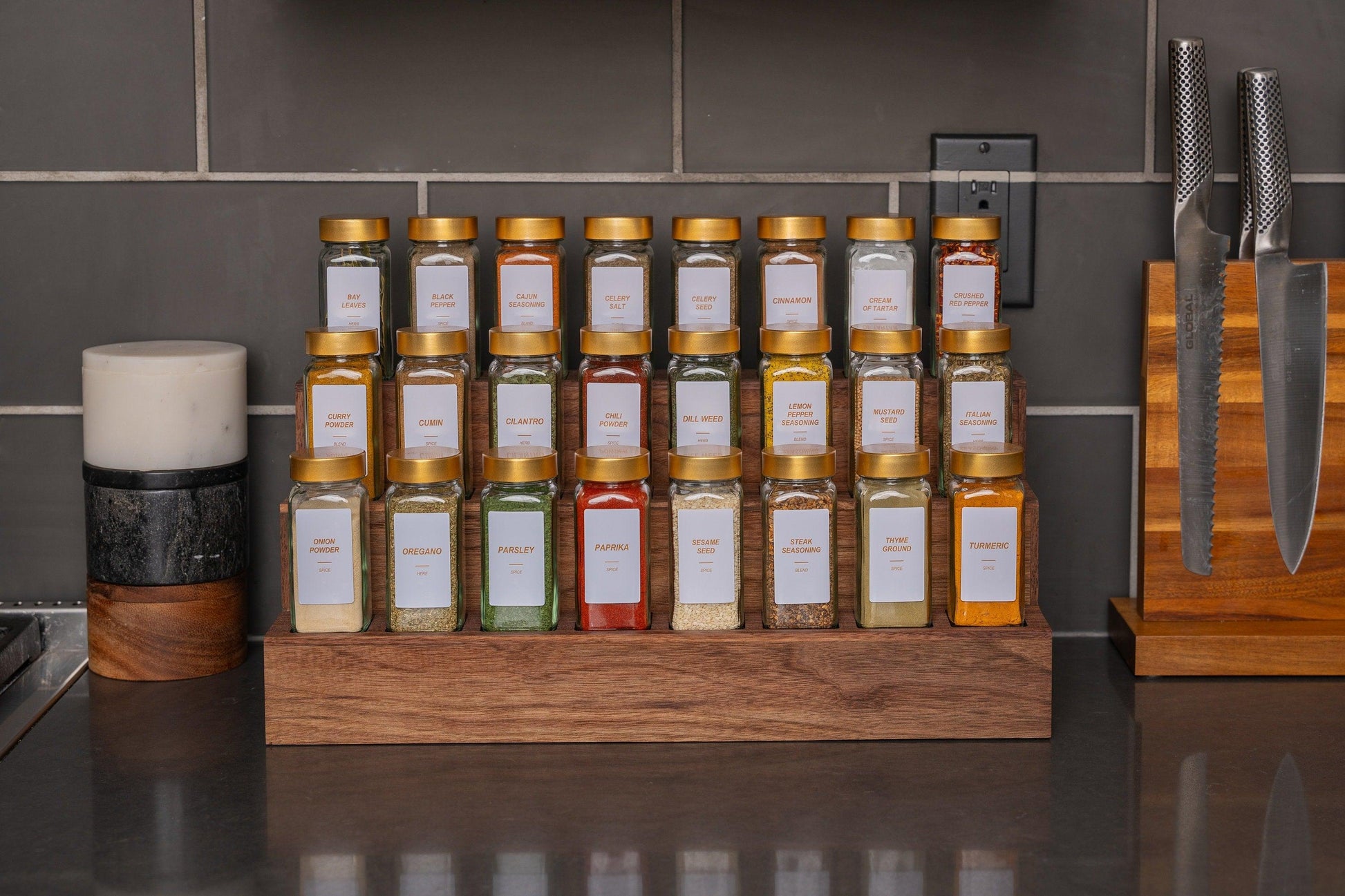 Custom Spice Organizer for Countertops & Upper Cabinets - Neat Shop