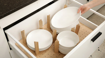 Custom Pegboard Drawer Organizer - White Oak - 04