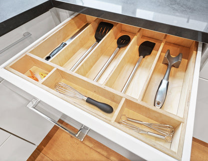 Custom Kitchen Drawer Organizer for Utensils, Silverware, Baking - Neat Shop