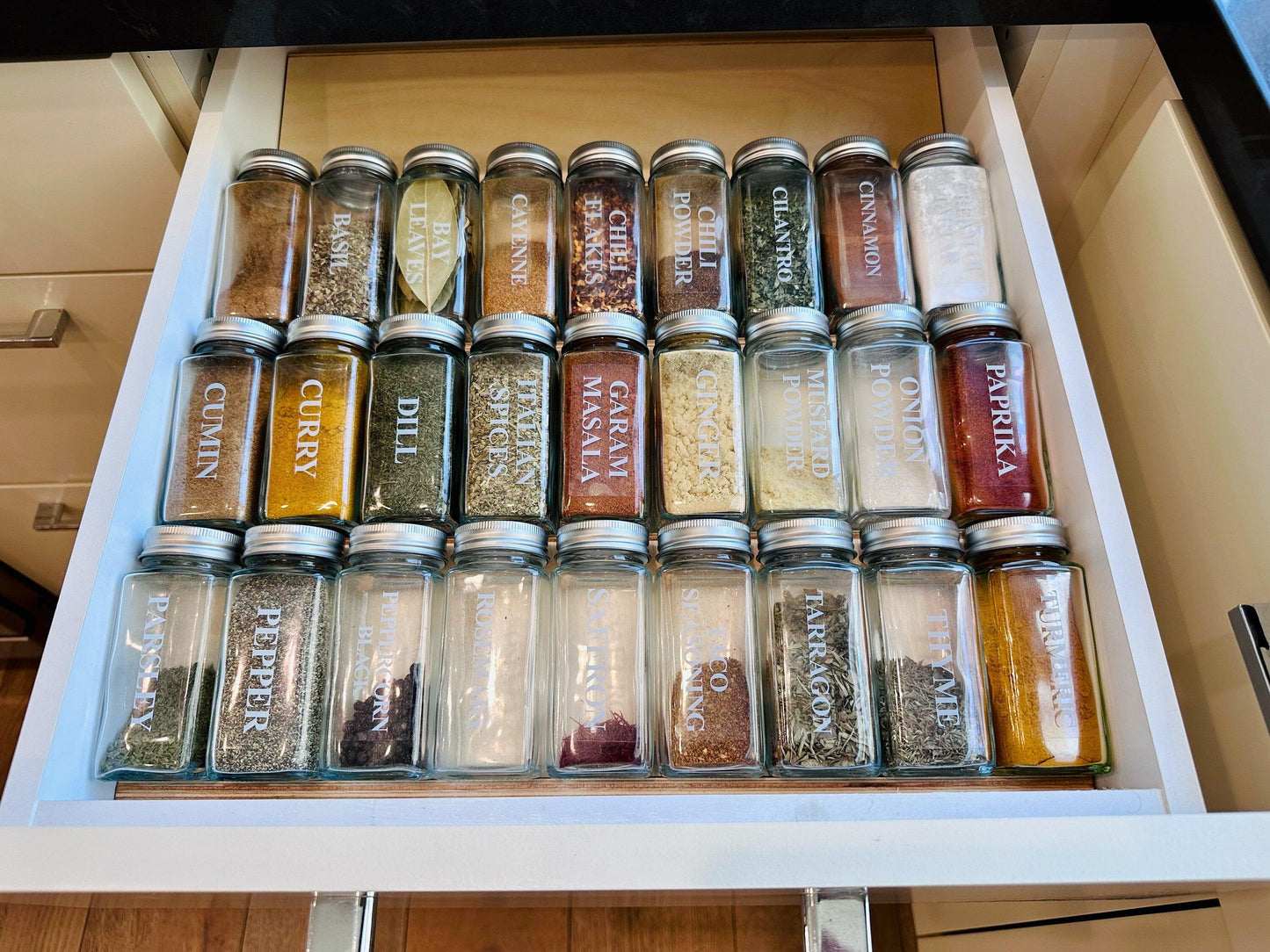 Custom Spice Drawer Organizer | Organize Spice Jars - Neat Shop