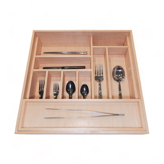 Custom Tiered Drawer Organizer & Sliding Tray | Utensils, Silverware & Knives - Neat Shop
