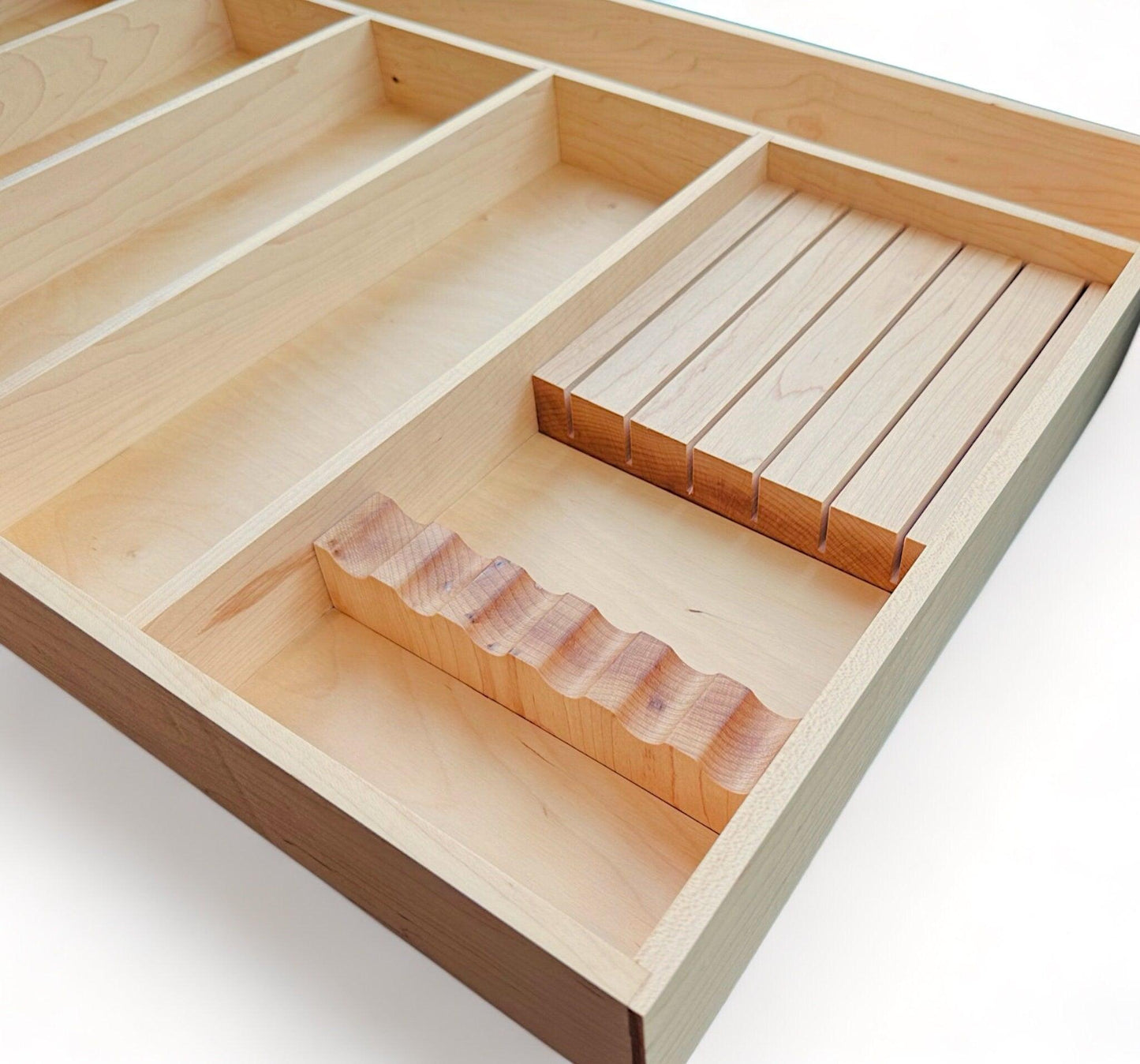 Custom Drawer Organizer for Utensils & Knives | Built-In Knife Block - Neat Shop