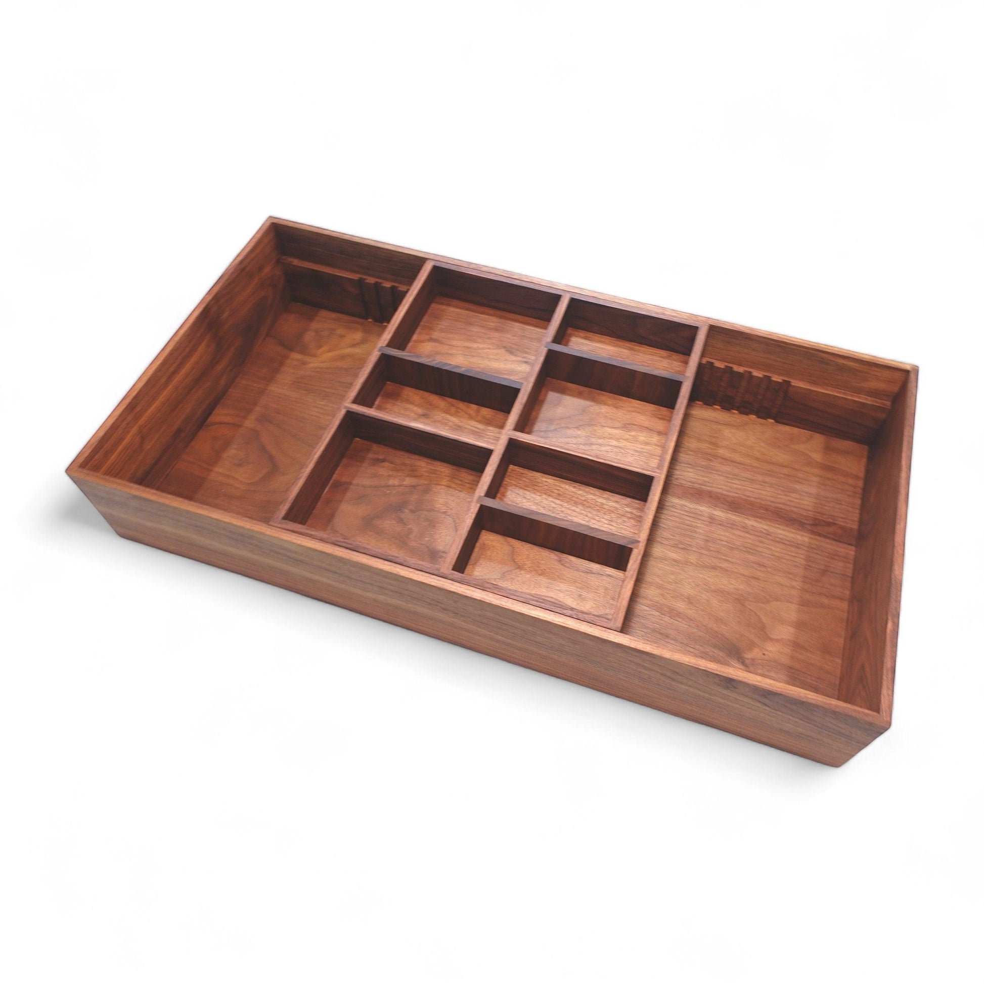 Custom Closet Drawer Organizer with Adjustable Tiered Sliding Tray for Belts & Ties - Neat Shop