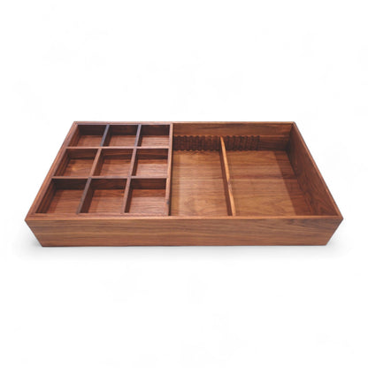 Custom Closet Drawer Organizer Two-Tier Sliding Tray for Belts & Ties - Neat Shop