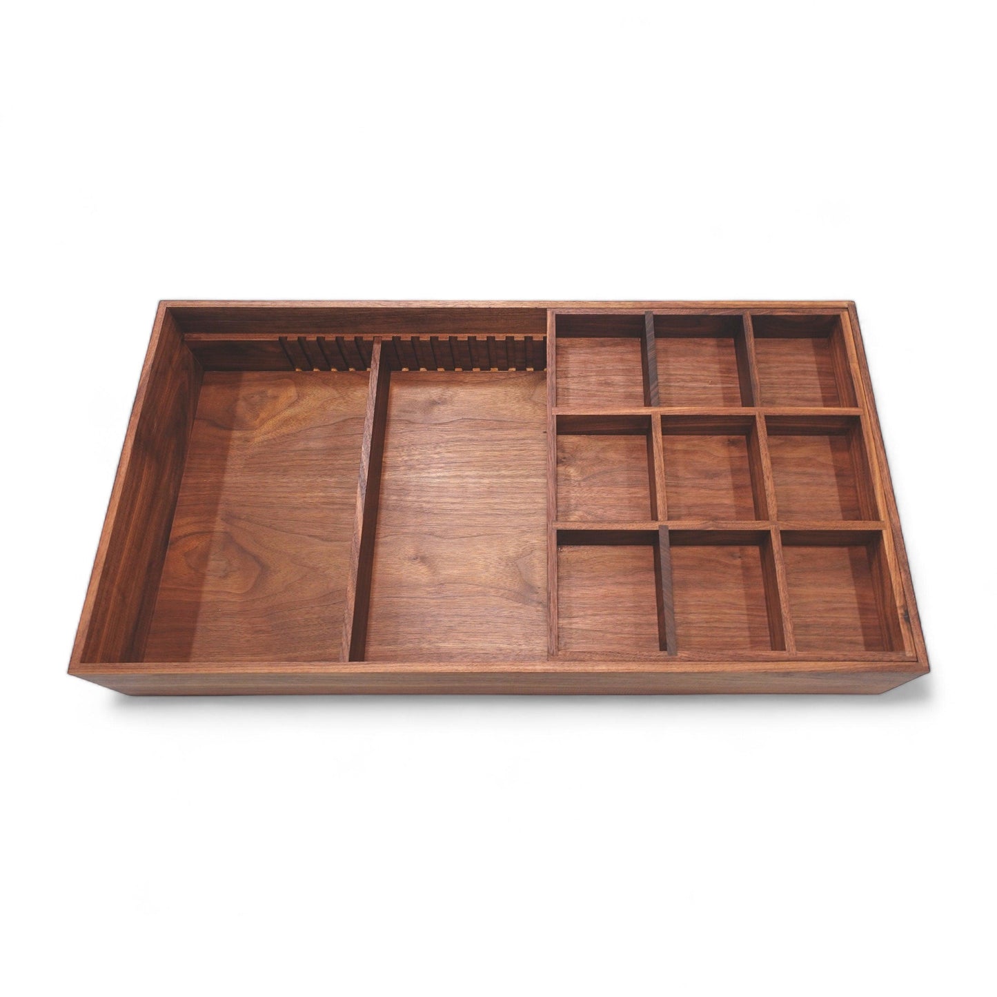 Custom Closet Drawer Organizer Two-Tier Sliding Tray for Belts & Ties - Neat Shop