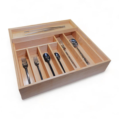 Custom Tiered Drawer Organizer & Sliding Tray | Utensils, Silverware & Knives - Neat Shop