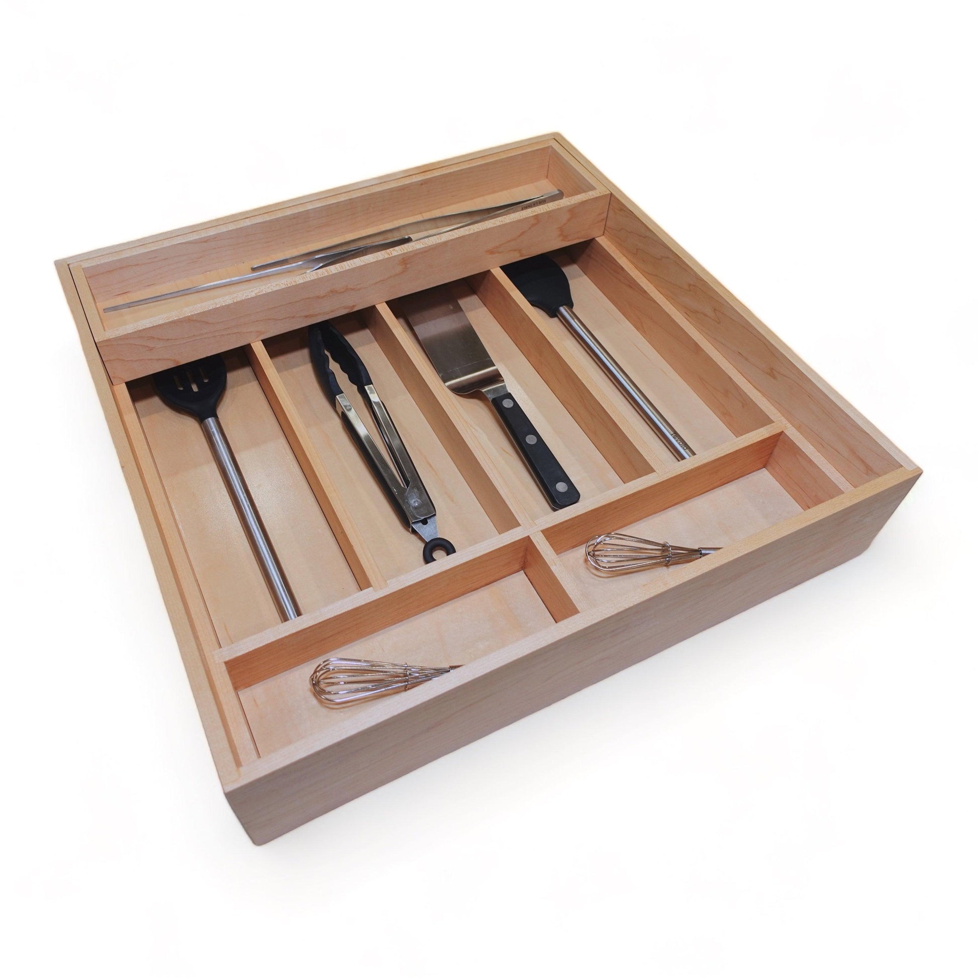 Custom Tiered Drawer Organizer & Sliding Tray | Utensils, Silverware & Knives - Neat Shop