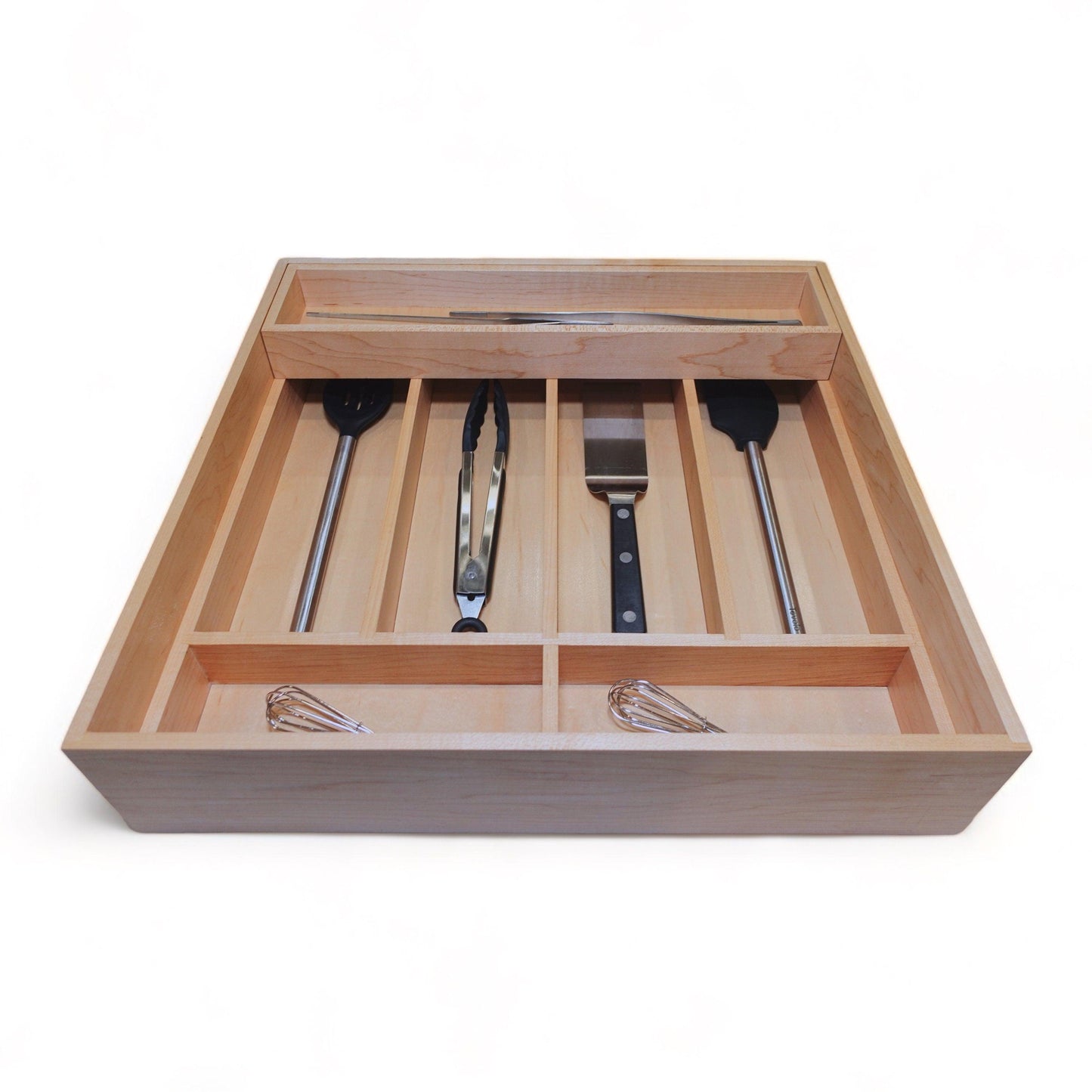 Custom Tiered Drawer Organizer & Sliding Tray | Utensils, Silverware & Knives - Neat Shop