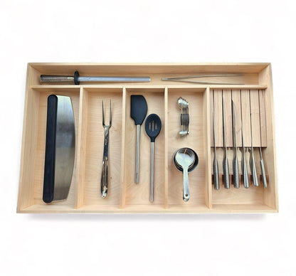Custom Drawer Organizer for Utensils & Knives | Built-In Knife Block - Neat Shop