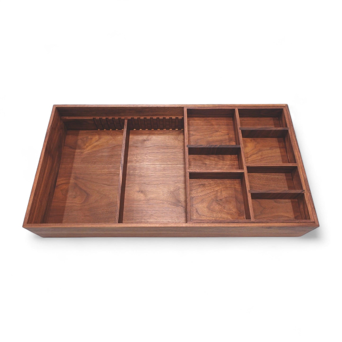 Custom Closet Drawer Organizer with Adjustable Tiered Sliding Tray for Belts & Ties - Neat Shop