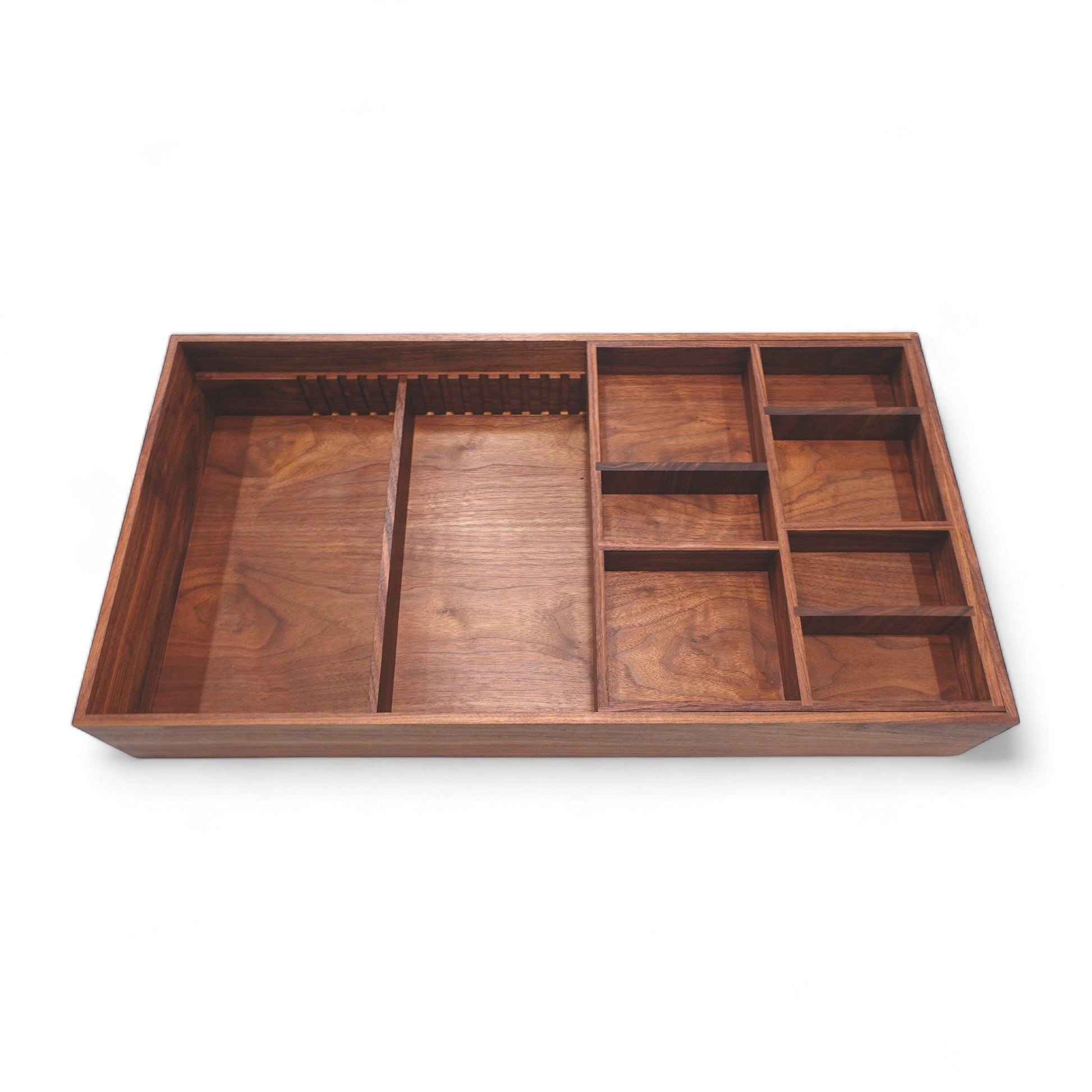 Custom Closet Drawer Organizer with Adjustable Tiered Sliding Tray for Belts & Ties - Neat Shop