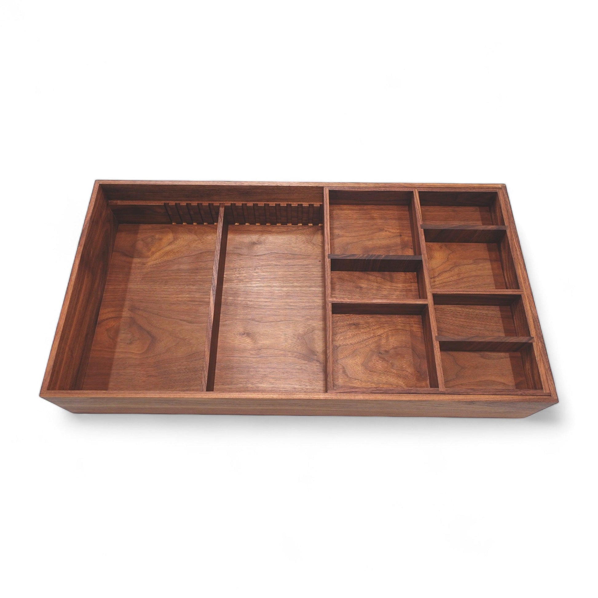 Custom Closet Drawer Organizer with Adjustable Tiered Sliding Tray for Belts & Ties - Neat Shop
