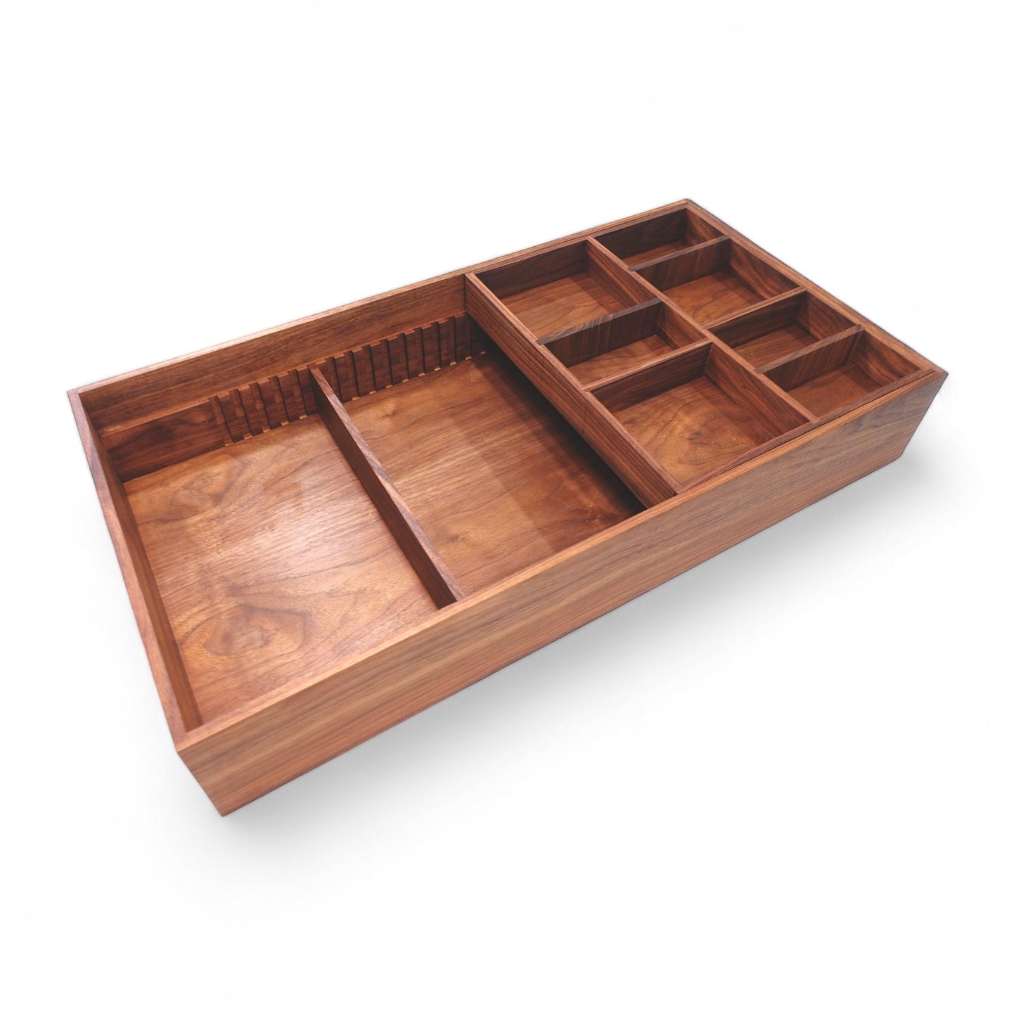 Custom Closet Drawer Organizer with Adjustable Tiered Sliding Tray for Belts & Ties - Neat Shop