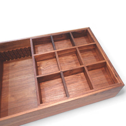 Custom Closet Drawer Organizer Two-Tier Sliding Tray for Belts & Ties - Neat Shop