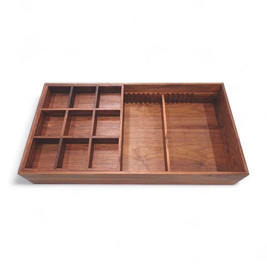 Custom Closet Drawer Organizer Two-Tier Sliding Tray for Belts & Ties - Neat Shop