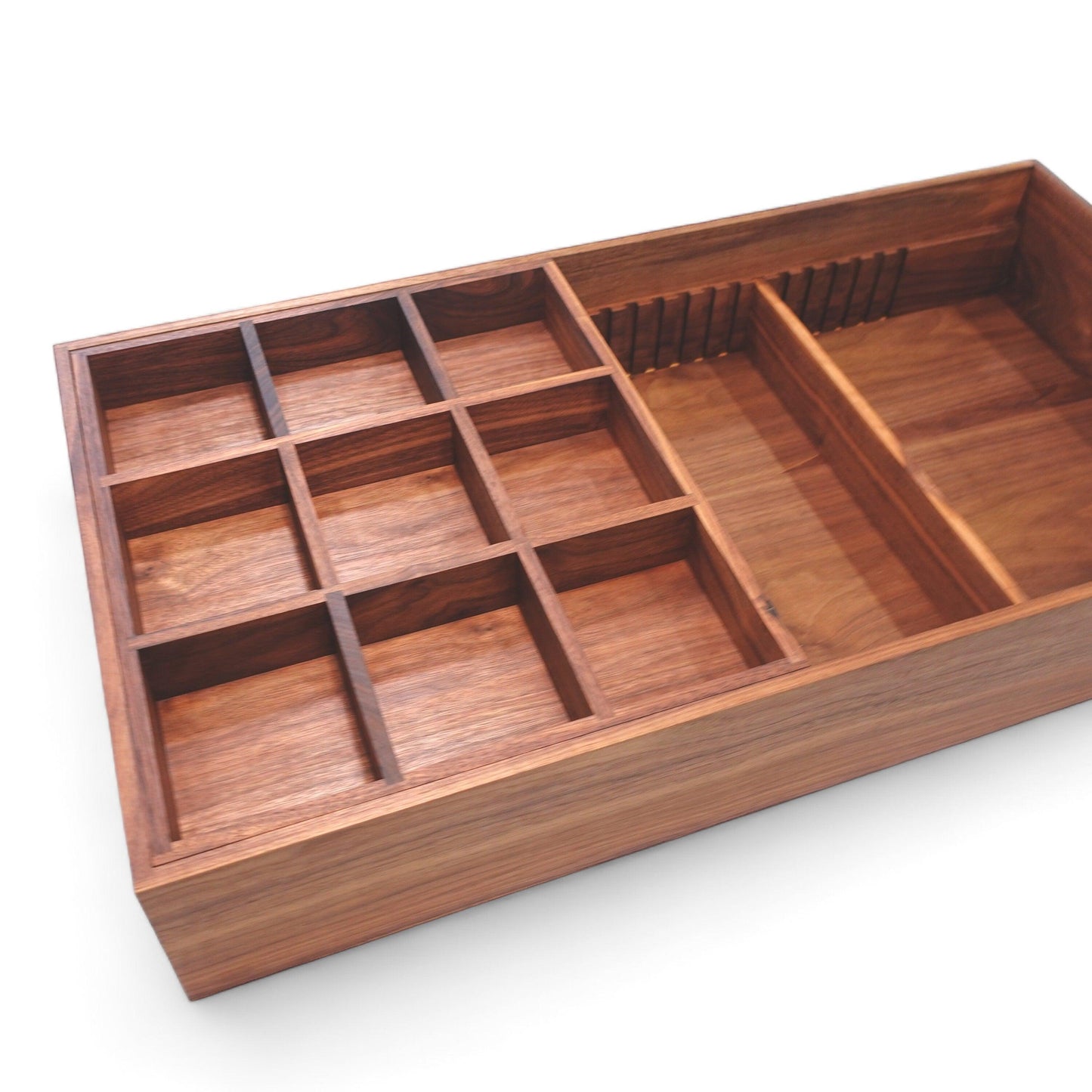 Custom Closet Drawer Organizer Two-Tier Sliding Tray for Belts & Ties - Neat Shop