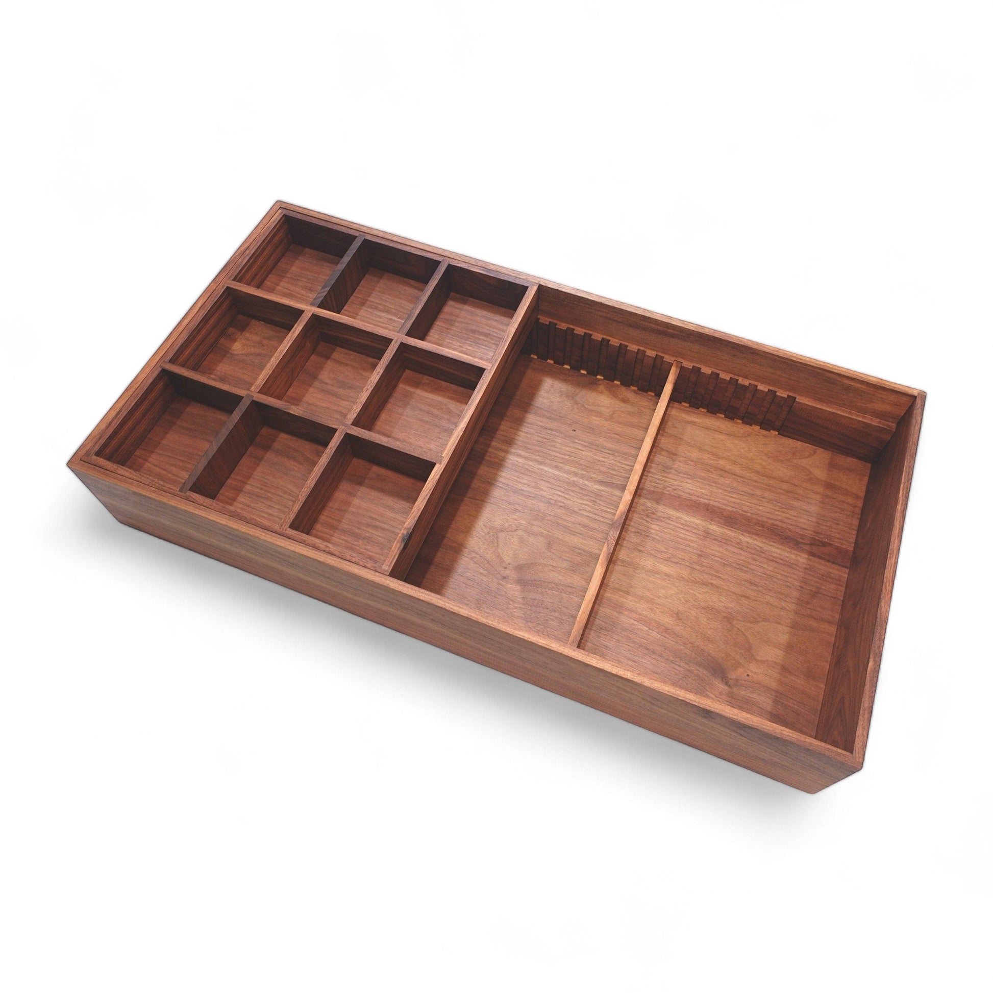 Custom Closet Drawer Organizer Two-Tier Sliding Tray for Belts & Ties - Neat Shop