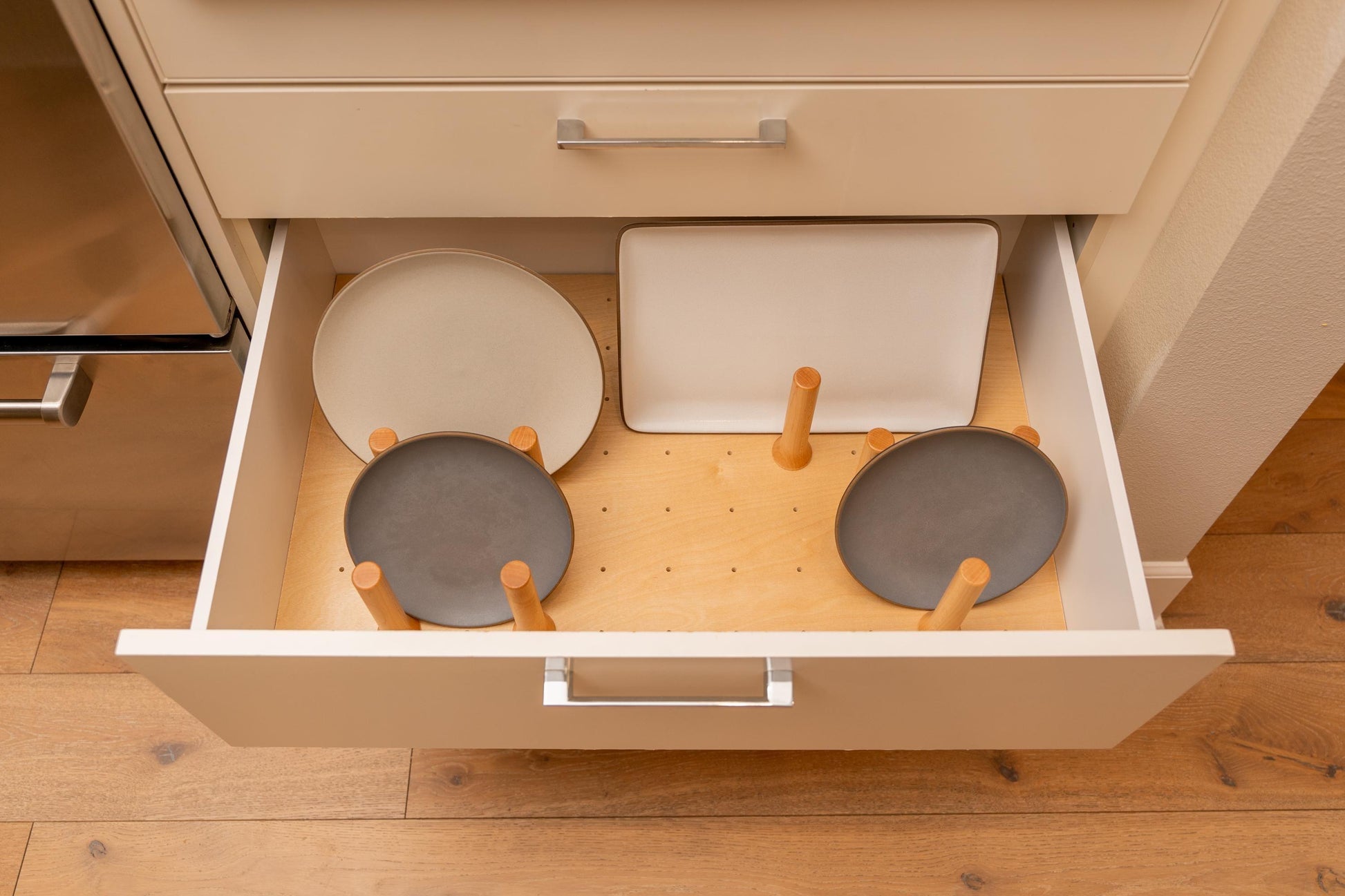 Custom Pegboard Drawer Organizer | For Pots, Pans, Plates and More - Neat Shop