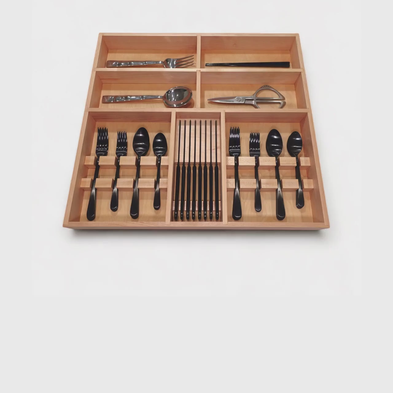 Adjustable Drawer Organizer for Utensils Silverware Knife Office Desk Drawer Organizer with Adjustable Walls Dividers Housewarming Gift
