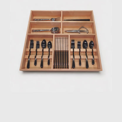 Adjustable Drawer Organizer for Utensils Silverware Knife Office Desk Drawer Organizer with Adjustable Walls Dividers Housewarming Gift