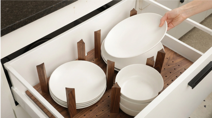 Custom Pegboard Drawer Organizer - Walnut - 01