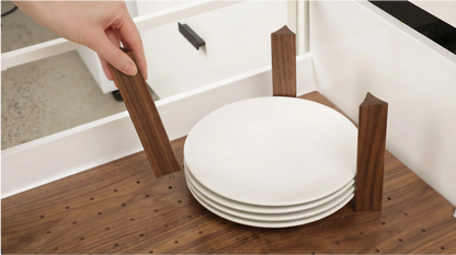 Custom Pegboard Drawer Organizer - Walnut - 04